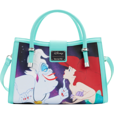 The Little Mermaid (1989) - Scenes 8 Inch Faux Leather Crossbody Bag