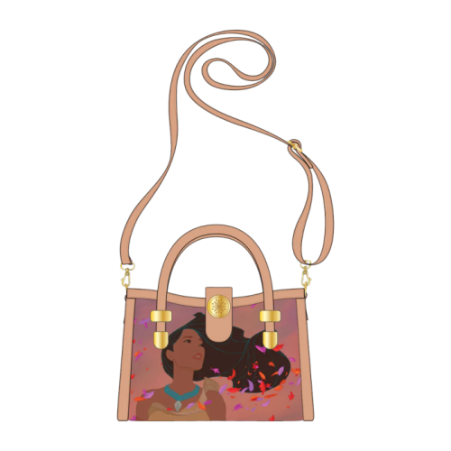 Pocahontas - Scenes 9 Inch Faux Leather Crossbody Bag