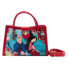 Mulan (1998) - Scenes 7 Inch Faux Leather Crossbody Bag