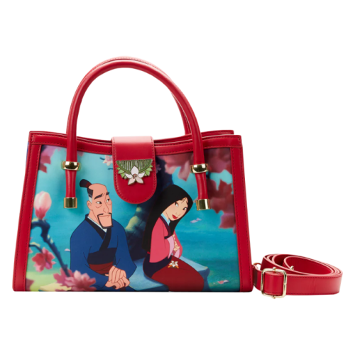 Mulan (1998) - Scenes 7 Inch Faux Leather Crossbody Bag