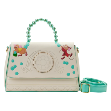 Cinderella (1950) - Gus and Jaq Bead Handle 7 Inch Faux Leather Crossbody Bag