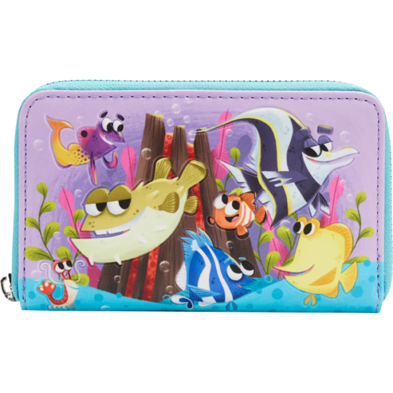 Finding Nemo - Fish Tank 4 Inch Faux Leather Zip-Around Wallet
