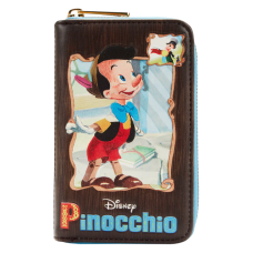 Pinocchio (1940) - Book 4 Inch Faux Leather Zip-Around Wallet