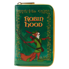 Robin Hood (1973) - Book 4 Inch Faux Leather Zip-Around Wallet