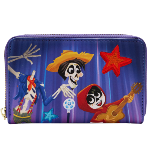 Coco - Miguel and Hector Performance Scene Glow in the Dark 4 Inch Faux Leather Zip-Around Wallet