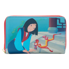 Mulan (1998) - Scenes 4 Inch Faux Leather Zip-Around Wallet