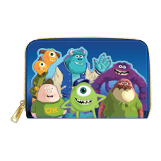 Monsters University - Scare Games 4 Inch Faux Leather Zip-Around Wallet