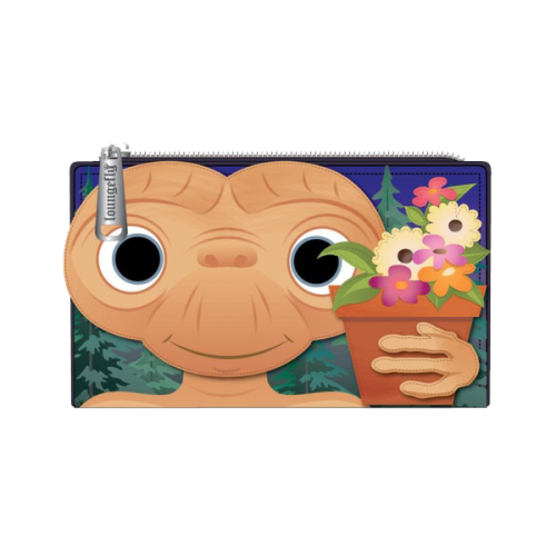 E.T. The Extra Terrestrial - Flower Pot 4” Faux Leather Flap Wallet