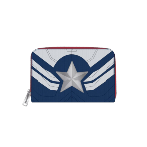 The Falcon and the Winter Soldier - Falcon Captain America Cosplay 4” Faux Leather Zip-Around Wallet