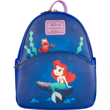 The Little Mermaid (1989) - Under Sea 10 Inch Faux Leather Mini Backpack