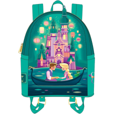 Disney Princess - Tangled Castle Glow in the Dark 10” Faux Leather Mini Backpack