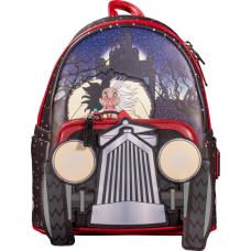 101 Dalmatians (1961) - Cruella Car 10 Inch Faux Leather Mini Backpack