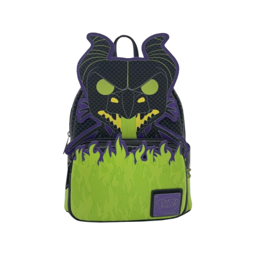 Sleeping Beauty (1959) - Pop! Maleficent Dragon Cosplay Glow in the Dark 10 Inch Faux Leather Mini Backpack