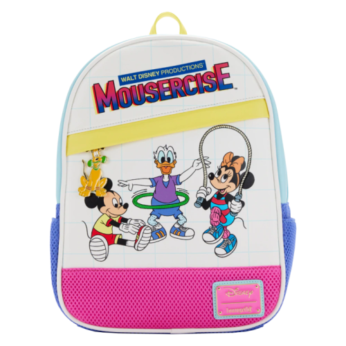 Disney - Mousercise 12 Inch Faux Leather Mini Backpack