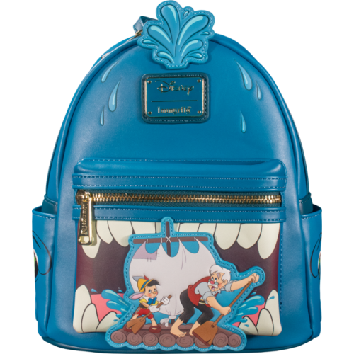 Pinocchio (1940) - Monstro 10 Inch Faux Leather Mini Backpack