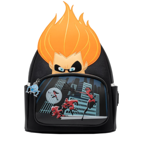 The Incredibles - Syndrome Scene 10 Inch Faux Leather Mini Backpack