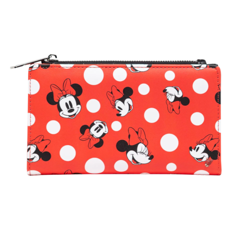 Disney - Minnie Mouse Polka Dots Red 4 Inch Faux Leather Wallet