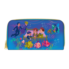 Disney - Bedknobs & Broomsticks Underwater 4” Faux Leather Zip-Around Wallet