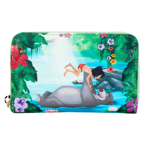 The Jungle Book (1967) - Bare Necessities 4 Inch Faux Leather Zip-Around Wallet