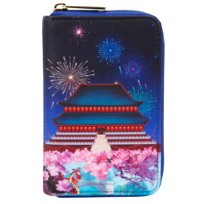 Mulan (1998) - Mulan Castle 4 Inch Faux Leather Zip-Around Wallet