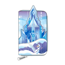 Disney Princess - Frozen Castle 4 Inch Faux Leather Zip-Around Wallet