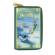 Peter Pan (1953) - Book 4 Inch Faux Leather Zip-Around Wallet