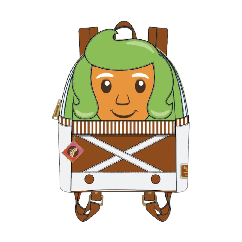 Willy Wonka and the Chocolate Factory - Oompa Loompa Cosplay 10” Faux  Leather Mini Backpack