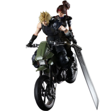 Final Fantasy VII - Jessie, Cloud & Motorcycle Play Arts Action Figure