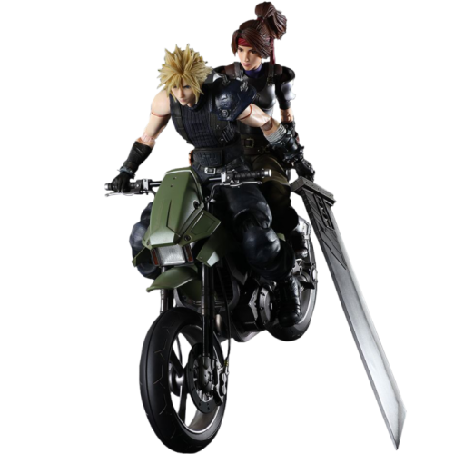 Final Fantasy VII - Jessie, Cloud & Motorcycle Play Arts Action Figure