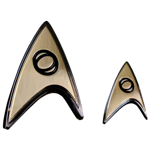 Star Trek: Discovery - Enterprise Science Insignia Magnetic Badge Replica & Lapel Pin Set