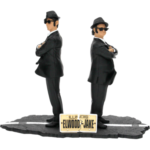 The Blues Brothers - Jake and Elwood 7 Inch PVC Statue 2-Pack