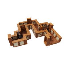 WarLock Tiles - Town & Village Straight Walls