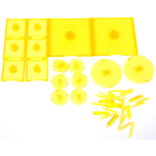 Dungeons & Dragons - Attack Wing Base & Pegs Set Yellow