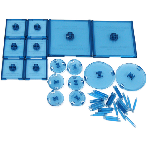 Dungeons & Dragons - Attack Wing Base & Pegs Set Blue