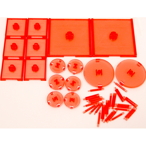 Dungeons & Dragons - Attack Wing Base & Pegs Set Red