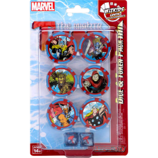 Heroclix - The Mighty Thor Dice and Token Pack (8 Pieces)