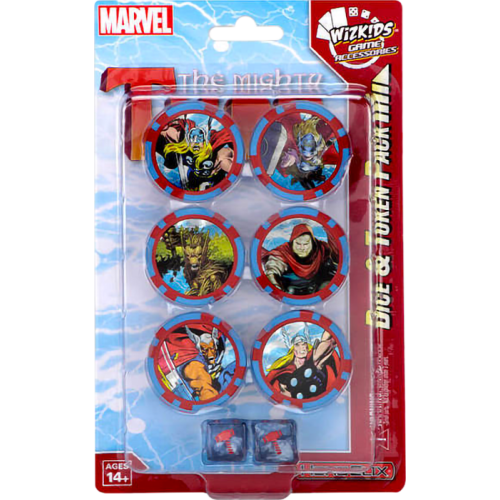 Heroclix - The Mighty Thor Dice and Token Pack (8 Pieces)