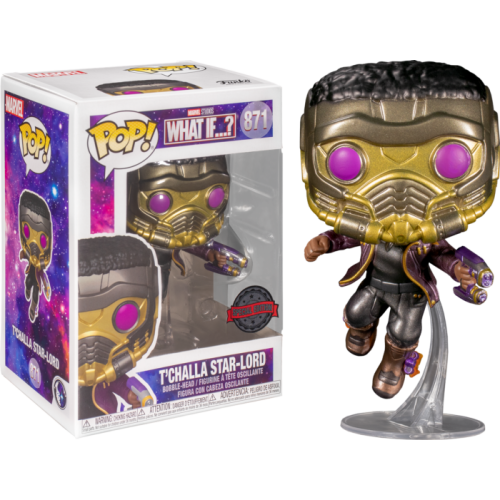 Marvel: What If…? - T’Challa Star-Lord Metallic Pop! Vinyl Figure