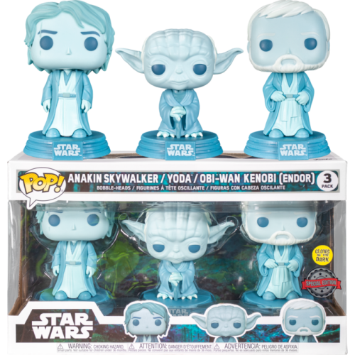 Star Wars: Across the Galaxy - Force Ghost Glow US Exclusive Pop! 3-pack