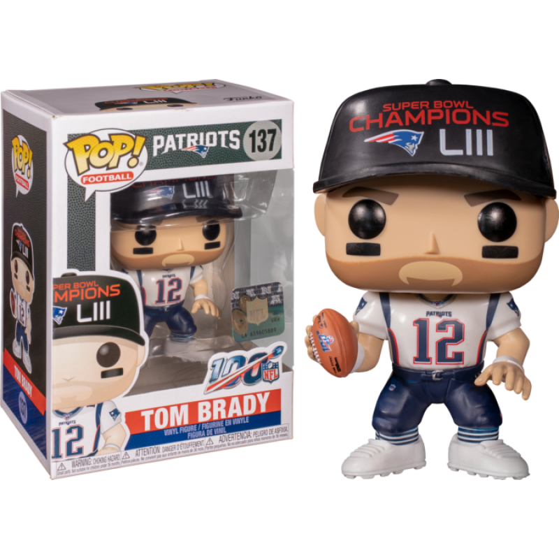 NFL Football - Tom Brady New England Patriots Super Bowl Champions LIII Pop!  Vinyl Figure