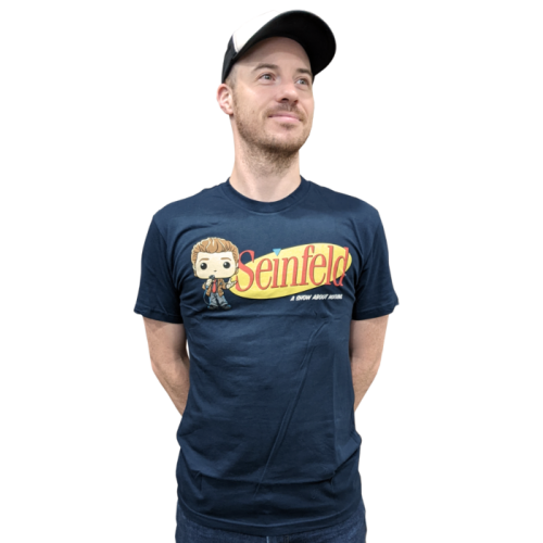Seinfeld - A Show About Nothing Pop! Tees Unisex Navy T-Shirt Extra Large