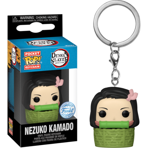 Demon Slayer - Nezuko Kamado in Basket Pocket Pop! Vinyl Keychain