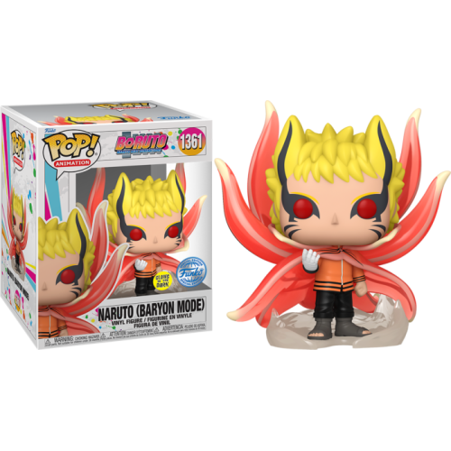 Boruto: Naruto Next Generations - Naruto (Baryon Mode) Glow-in-the-Dark 6 inch Super Size Pop! Vinyl Figure