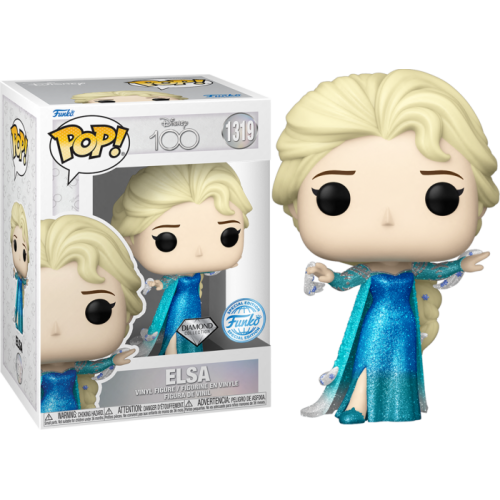 Frozen (2013) - Elsa Disney 100th Diamond Glitter Pop! Vinyl Figure