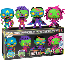 What If...? - Zombie Blacklight Pop! Vinyl Figure 4-Pack