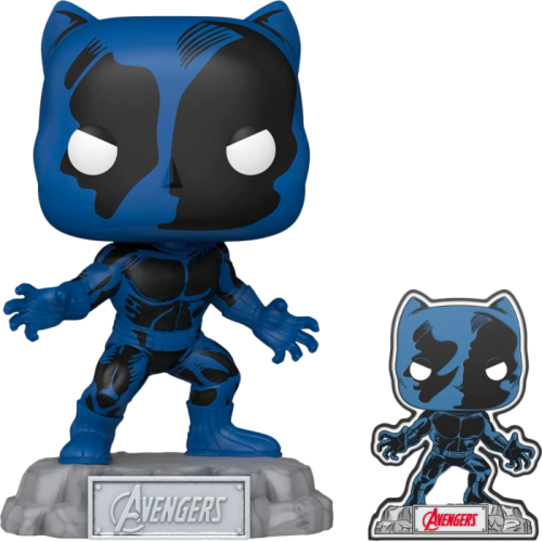 Avengers: Beyond Earth's Mightiest - Black Panther 60th Anniversary Pop! Vinyl Figure with Enamel Pin