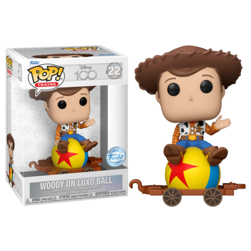 Toy Story - Woody on Luxo Ball Train Cart Disney 100th Pop! Vinyl Figure