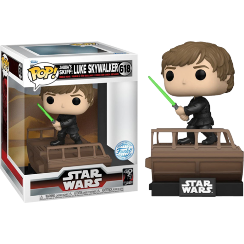 Star Wars Episode VI: Return of the Jedi - Luke Skywalker Jabba's Skiff 40th Anniversary Deluxe Pop! Vinyl Figure