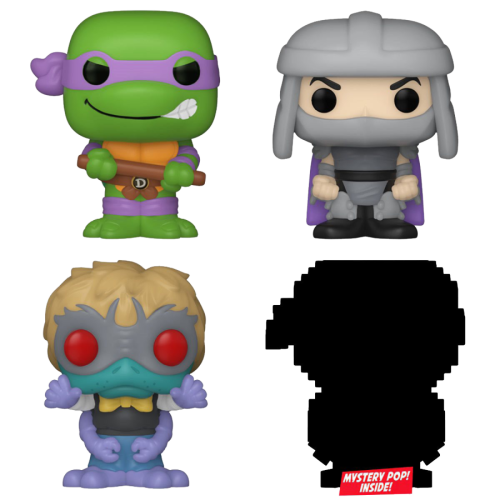 Teenage Mutant Ninja Turtles - Donatello, Shredder, Baxter Stockman & Mystery Bitty Pop! Vinyl Figure 4-Pack