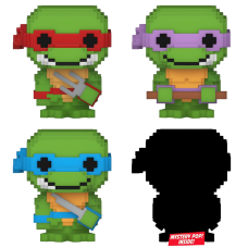 Teenage Mutant Ninja Turtles - 8-Bit Raphael, Donatello, Leonardo & Mystery Bitty Pop! Vinyl Figure 4-Pack